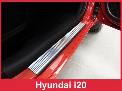 Prahové ochranné nerezové lišty Avisa Hyundai i20 2009-2014 přední