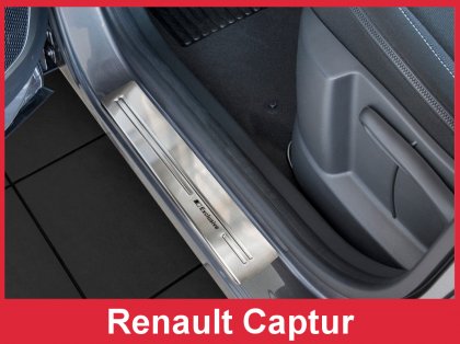 Prahové ochranné nerezové lišty Avisa Renault Capture 2013- Exclusive