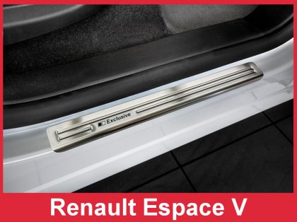 Prahové ochranné nerezové lišty Avisa Renault Espace V 2015- Exclusive