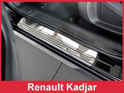 Prahové ochranné nerezové lišty Avisa Renault Kadjar 2015- Exclusive