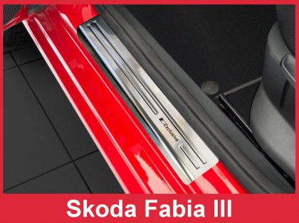 Prahové ochranné nerezové lišty Avisa Škoda Fabia III Exclusive