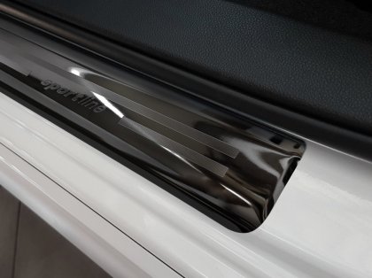 Prahové ochranné nerezové lišty Avisa Subaru Impreza V GT 2017- Sportline  grafitový