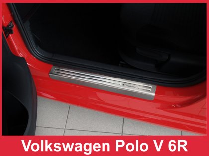 Prahové ochranné nerezové lišty Avisa Volkswagen Polo 6R 2009-2017 Exclusive