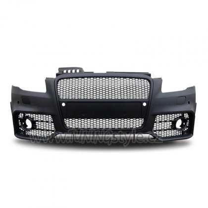 Přední nárazník Audi A4 8E B7 04-08 RS4 look,bez PDC a SRA černá matná maska