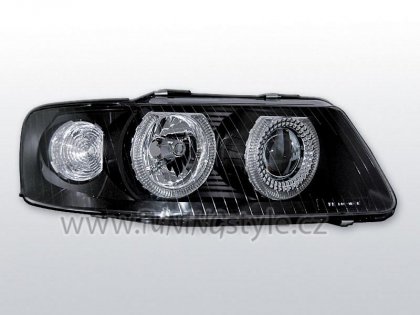 Přední světla angel eyes AUDI A3 8L FL 00-03 černá