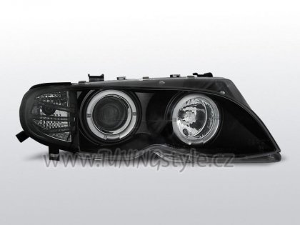 Přední světla angel eyes CCFL BMW E46 01-05 sedan/touring černá