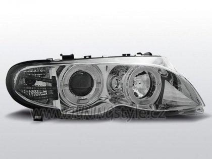 Přední světla angel eyes CCFL BMW E46 01-05 sedan/touring Chrom
