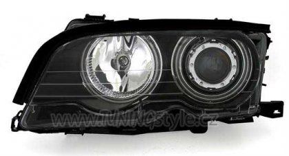 Přední světla angel eyes CCFL BMW E46 Coupe/Cabrio 99-01 černé