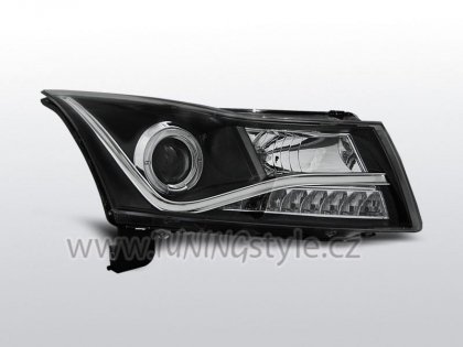 Přední světla angel eyes Chevrolet Cruze 09-12 černá