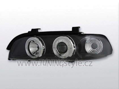 Přední světla angel eyes man. BMW E39 - černá