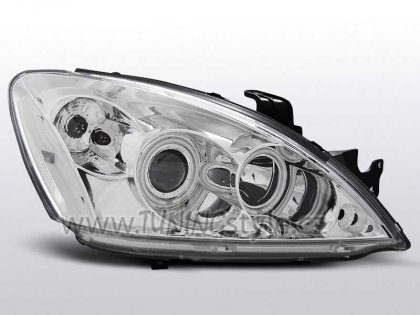 Přední světla Angel eyes Mitsubishi Lancer 7 04-07  chromová