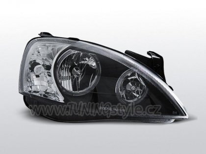 Přední světla angel eyes Opel Corsa C černé DEPO