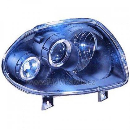 Přední světla angel eyes Renaul Clio II 98-01 černá