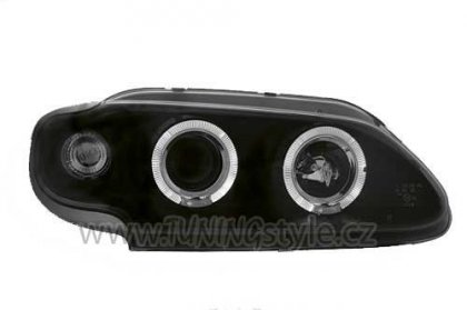 Přední světla angel eyes Renault Megane/Scenic 96-99 černé