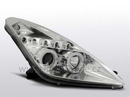 Přední světla angel eyes s LED Toyota Celica T230 99-05 chromová