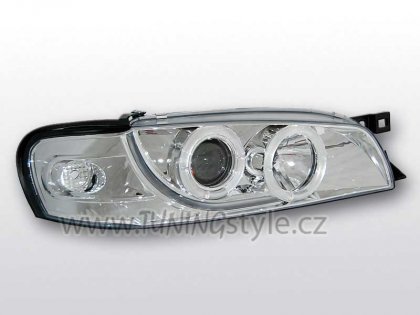 Přední světla angel eyes Subaru Impreza 93-00 chromová