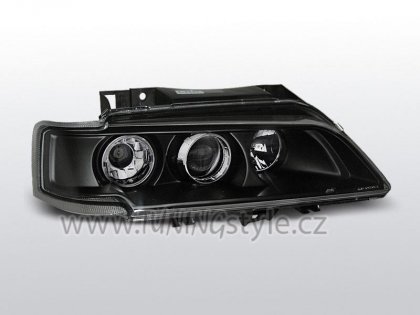 Přední světla čirá Citroen Xantia 98-01 černá s čočkou