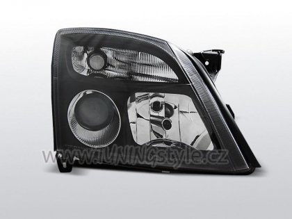 Přední světla čirá Opel Vectra C 02-05 - černá