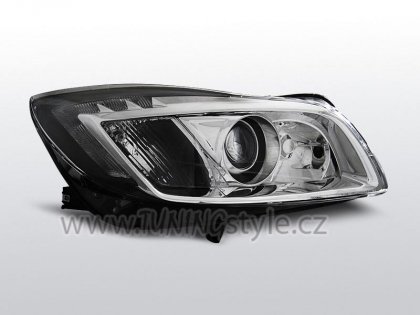 Přední světla čirá s LED denními světly Opel Insignia 08-12 chrom