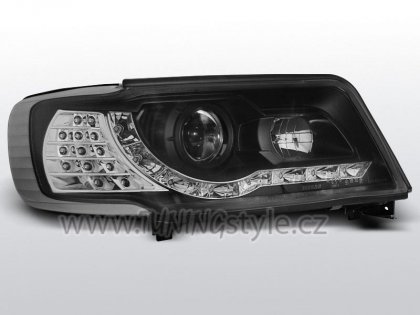 Přední světla Devil eyes AUDI 100 C4 90-94 černá