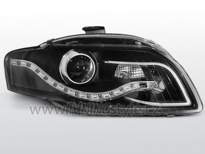 Přední světla Devil Eyes Audi A4 B7 05-08 - černé