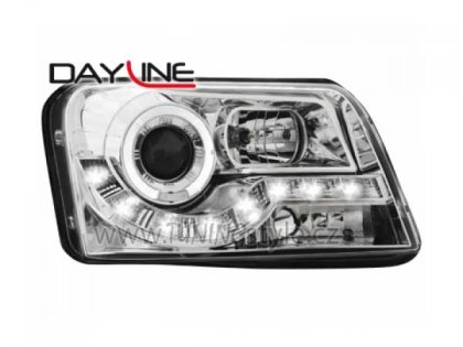 Přední světla Devil Eyes Fiat Panda 03- chromové