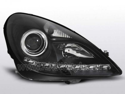 Přední světla devil eyes Mercedes-Benz SLK R171 04-11 černá