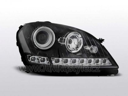 Přední světla Devil Eyes Mercedes Benz W164 M 05-08 černá