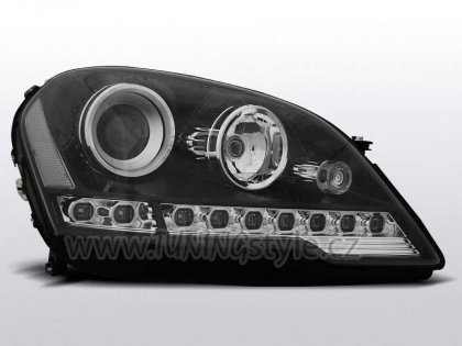 Přední světla Devil Eyes Mercedes Benz W164 M 08- černá