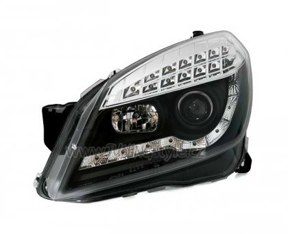 Přední světla Devil Eyes Opel Astra H 04-07  černá LED blinkr