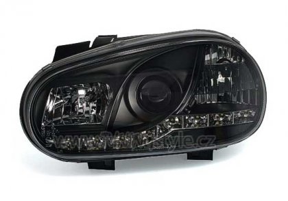 Přední světla Devil Eyes VW Golf 4 98-04 černé