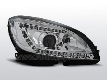 Přední světla Devil Eyes xenon D1S Mercedes-Benz W204 07-10 chrom