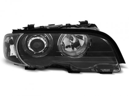 Přední světla LED Angel eyes BMW E46 coupe/cabrio 99-03 černá