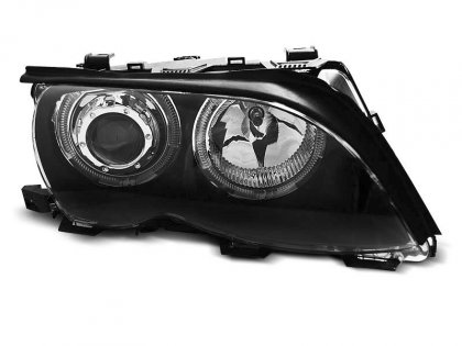 Přední světla LED Angel eyes BMW E46 sedan/touring 01-05 černá