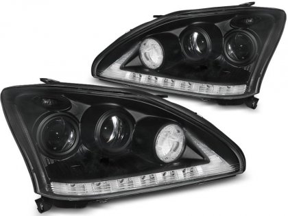 Přední světla LED Lexus RX 330/350 03-08 černá