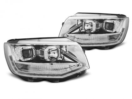 Přední světla LED s denními světly VW T6 chrom