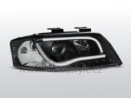 Přední světla LED TubeLights Audi A6 C5 95-01 černá