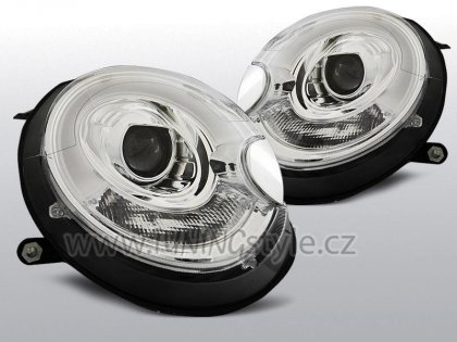 Přední světla LED TubeLights BMW Mini Cooper 06-14 chrom