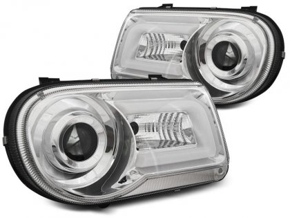 Přední světla LED TubeLights Chrysler 300C 05-10 chrom