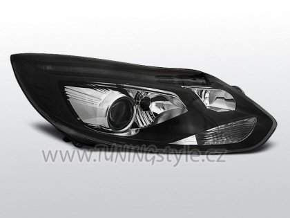 Přední světla LED TubeLights Ford Focus MK3 11- černá
