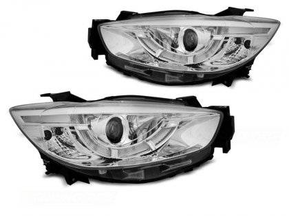 Přední světla s LED denními světly Mazda CX-5 11-15 chrom