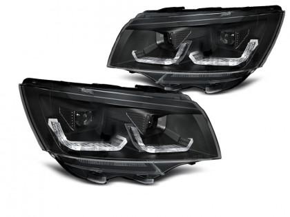 Přední světla s LED dynamickým blinkrem, denní svícení, pro VW T6.1  20- černá