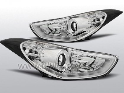 Přední světla s LED Hyundai Elantra 10- chrom
