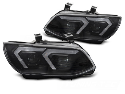 Přední světla s LED, pro BMW E92/E93 LCI 2010-2013 černá xenon