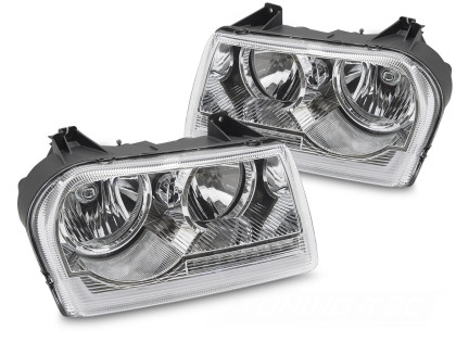 Přední světla s LED pro CHRYSLER 300 2005-2008 chromová