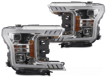 Přední světla s LED pro FORD F150 MK13 2017-2020 chrom