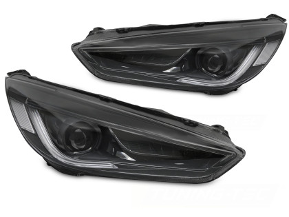Přední světla s LED pro Ford FOCUS MK3 2014-2018 černá