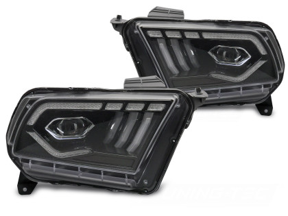 Přední světla s LED pro FORD MUSTANG 2010-2030 černá