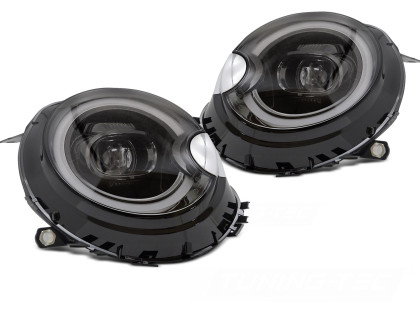 Přední světla s LED pro MINI R55 / R56 / R57 / R59 2014-2021 chromová