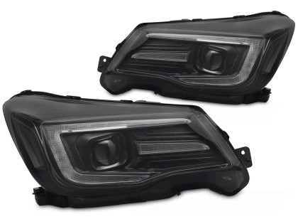 Přední světla s LED pro SUBARU FORESTER IV 2013-2018 černá
